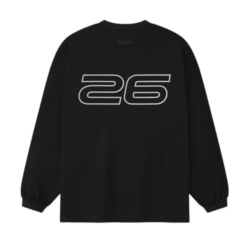 ESSENTIALS - 90’s Ponte L/S Tee - Vintage Black