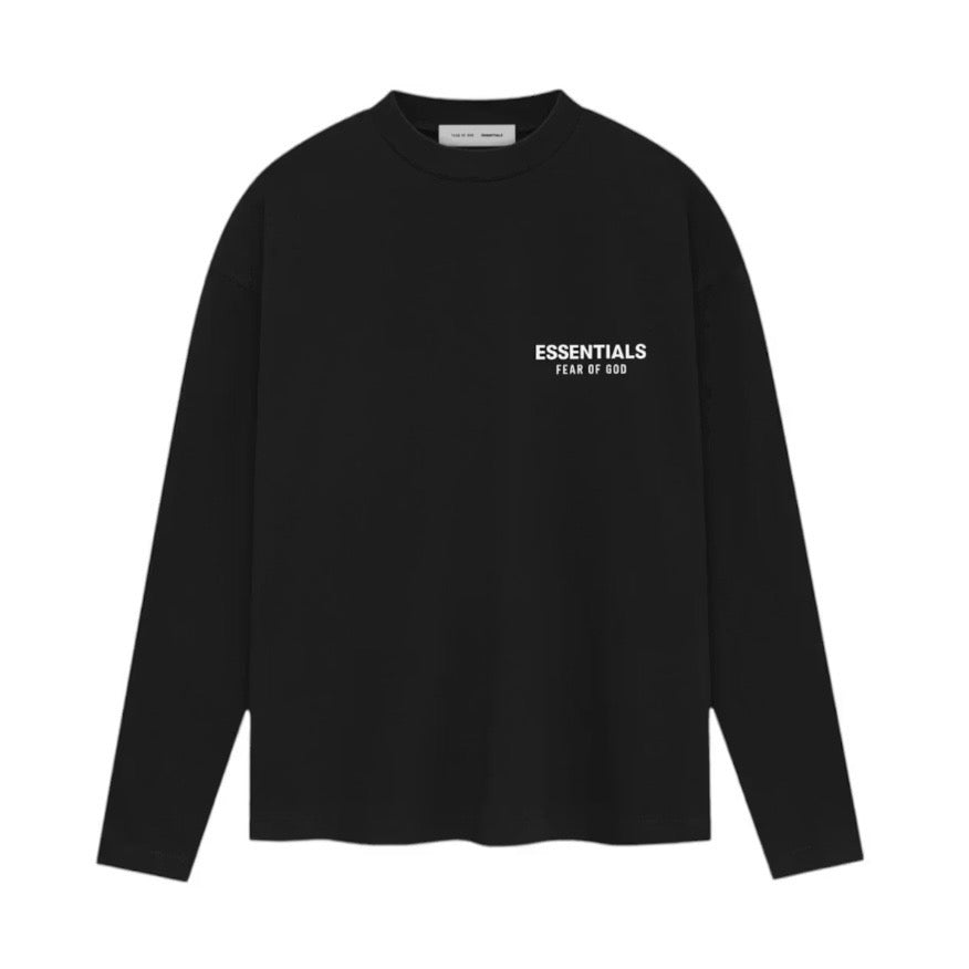 ESSENTIALS - Classic L/S Tee - Jet Black