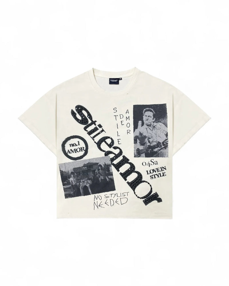 Stile De Amor - No Stylist Tee - Cream