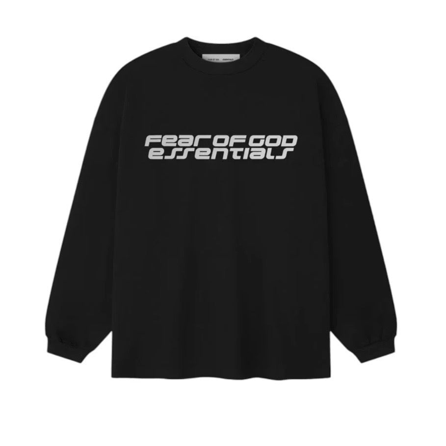 ESSENTIALS - 90’s Ponte L/S Tee - Vintage Black