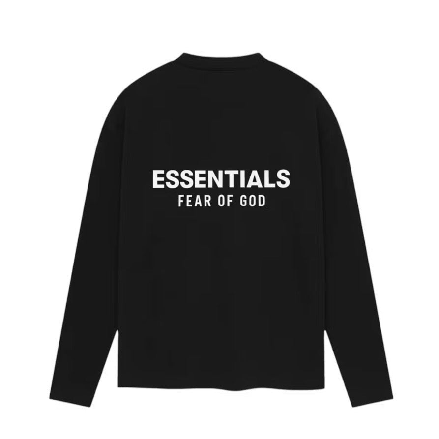 ESSENTIALS - Classic L/S Tee - Jet Black