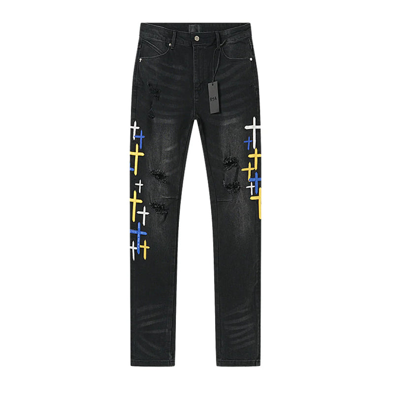 RTA - Bryant Stormy Sky Cross Patch Pant