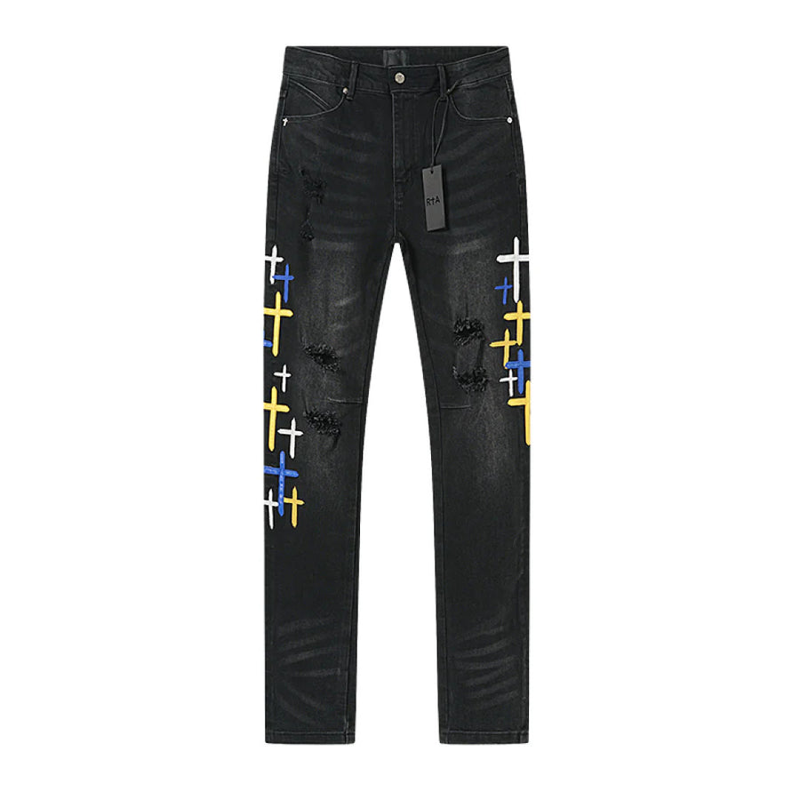 RTA - Bryant Stormy Sky Cross Patch Pant