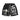 VERTABRAE - Vonster Cross Distressed Shorts - Black