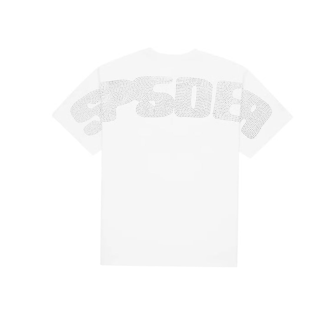 SP5DER - Rhinestone Silk Tee - White