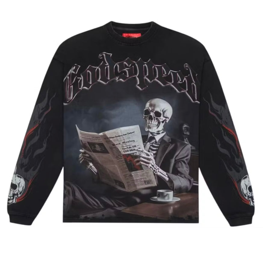 GODSPEED - Black Monday L/S Tee - Black