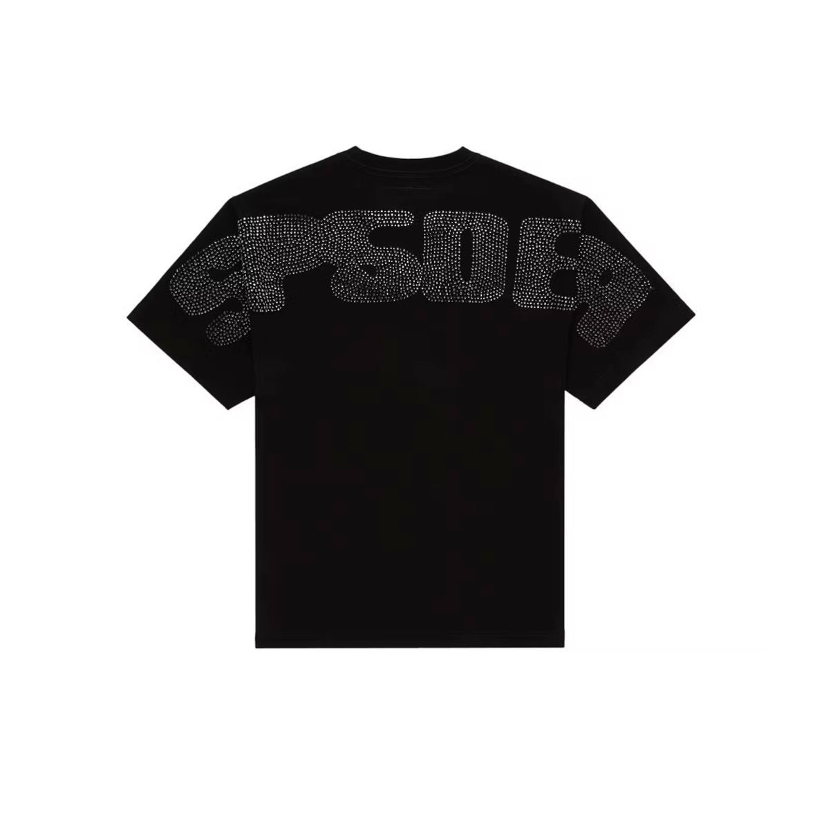 SP5DER - Rhinestone Silk Tee - Black