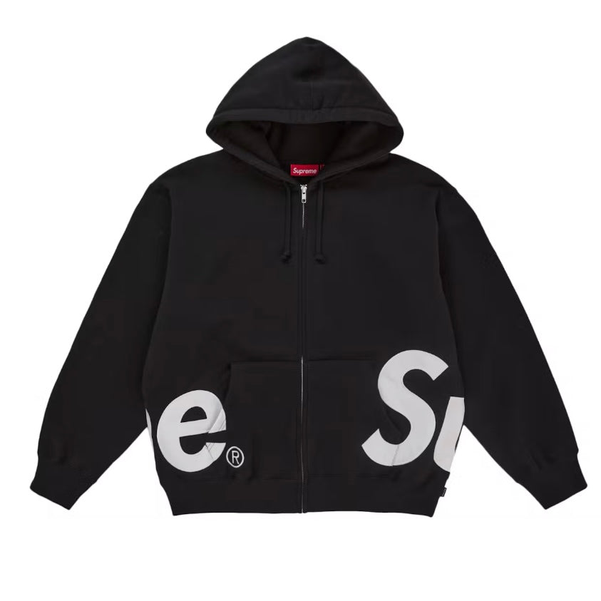 Supreme - Big Logo Zip Up Hoodie - Black