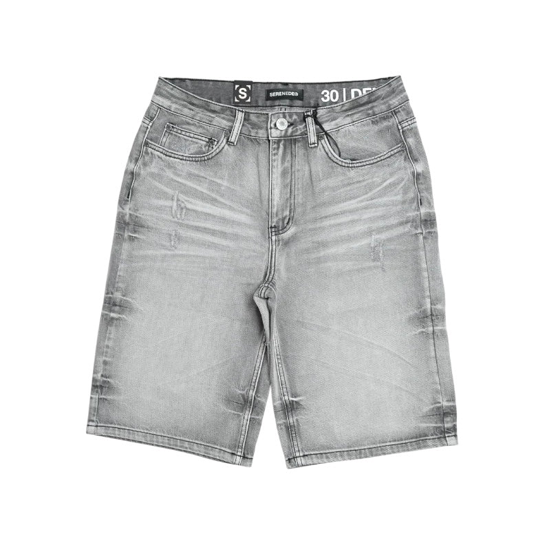 SERENEDE - Titan Denim Shorts - Grey