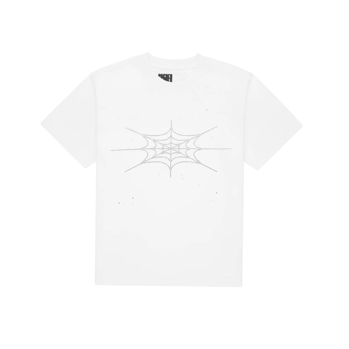 SP5DER - Rhinestone Silk Tee - White