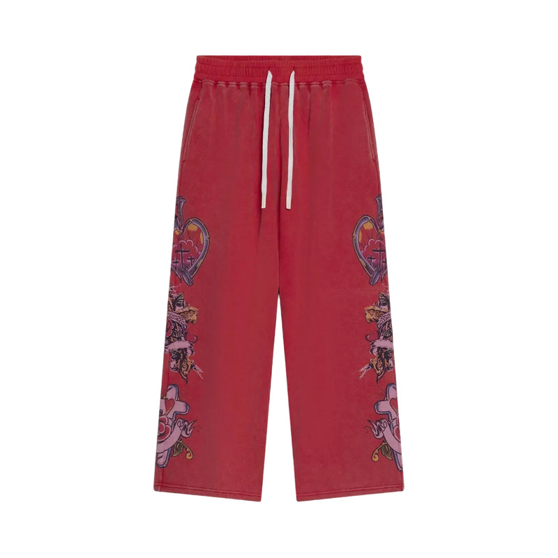 We Are Righteous - Risen King Sweatpants - Red