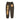 Saint Vanity dark grey varsity sweatpants with gold 'SAINT' lettering down left leg & gold/burgundy 'VANITY' patch on right thigh.