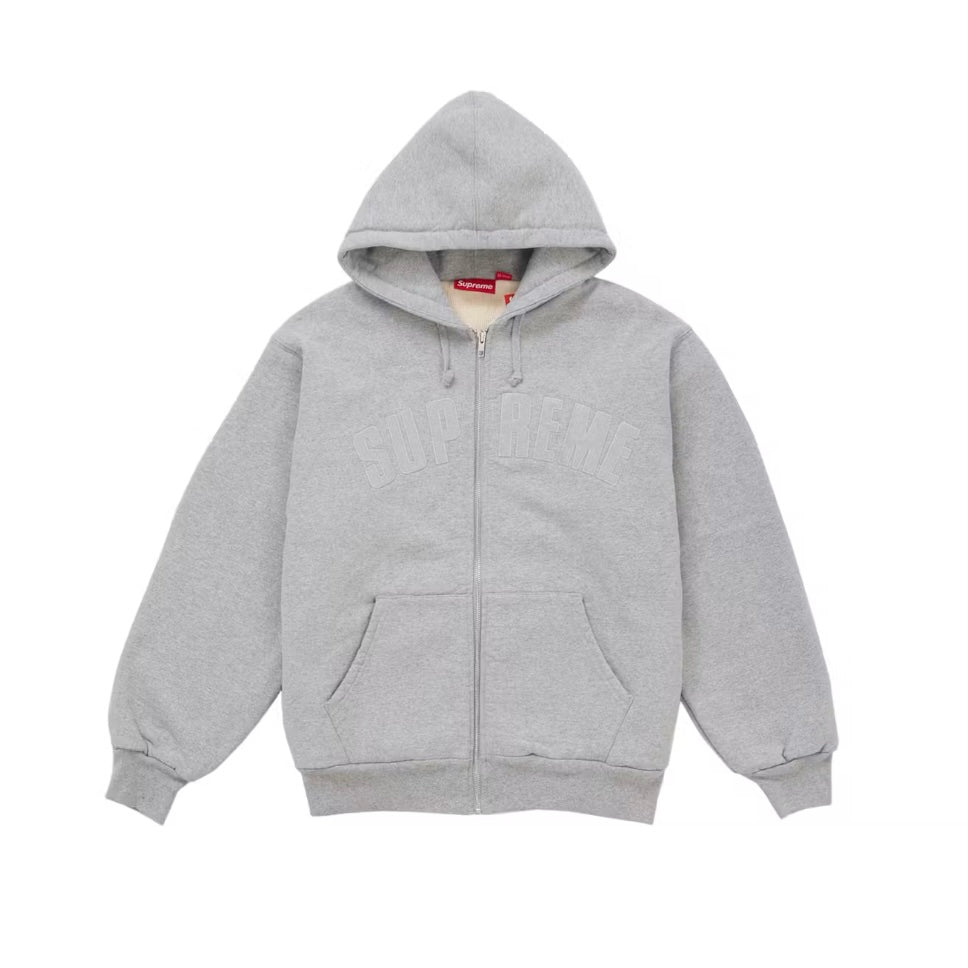 Supreme - Arc Thermal Lined Zip Up Hoodie - Heather Grey