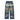 Vale Forever 1980 distressed blue painter jeans with large studded "Valley" text and many colorful brand patches.