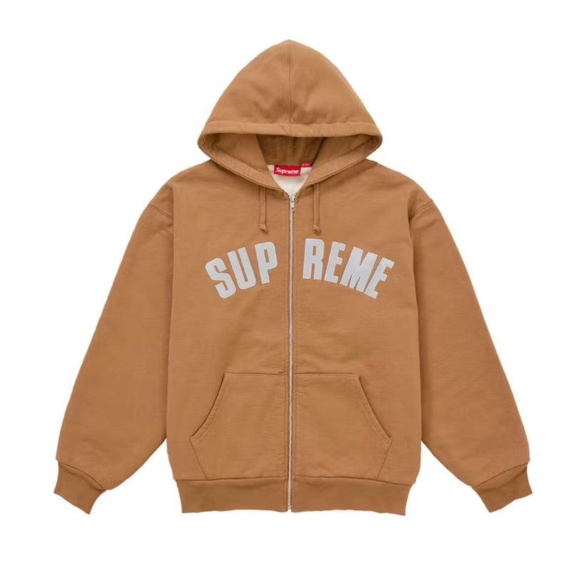 Supreme - Arc Thermal Lined Zip Up Hoodie - Brown