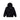 We Are Righteous - Risen King Cropped Zip-Up Hoodie - Black