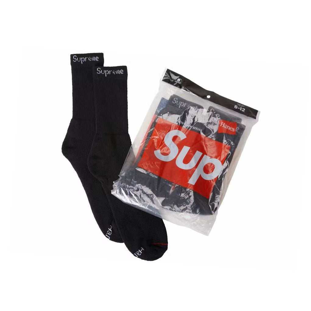 Supreme x Hanes - Socks - Black