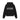 Black AMIRI hoodie, back view, with prominent white 'AMIRI' logo across the back. Features a hood and ribbed cuffs.