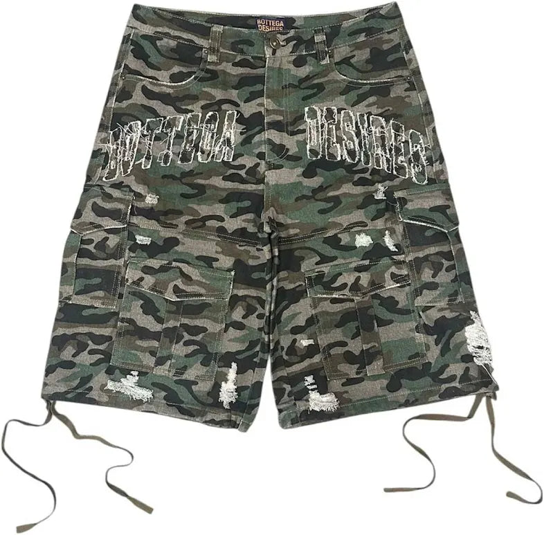 Bottega Desires - Cargo Shorts - Camo