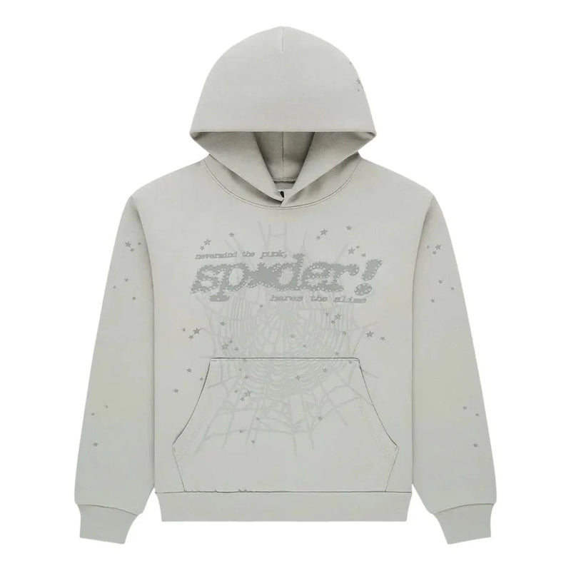 SP5DER - Tonal Punk V2 Hoodie - Sport Grey