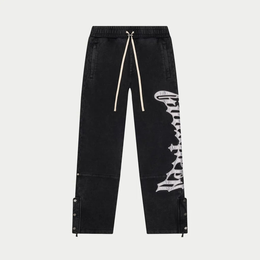 GODSPEED - OG Log V2 Sweatpants - Black/Silver Satin