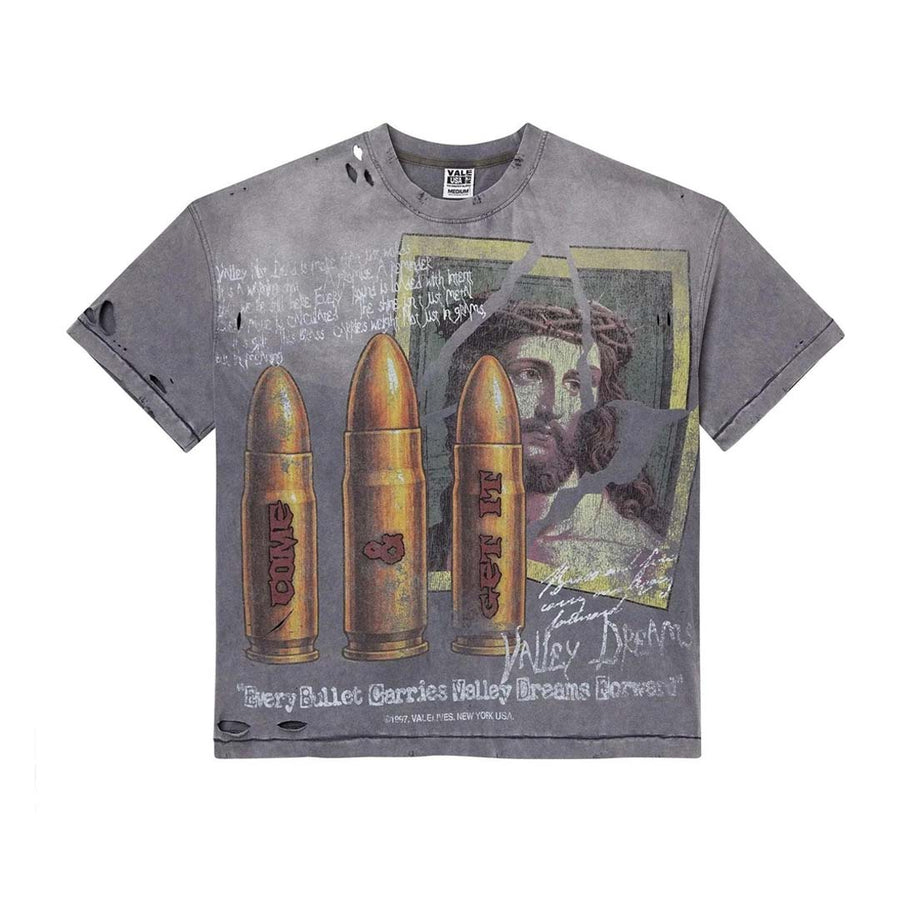 Vale Forever - Faith Thrashed Tee - Grey