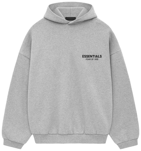 ESSENTIALS - Fleece Hoodie - Light Heather Grey