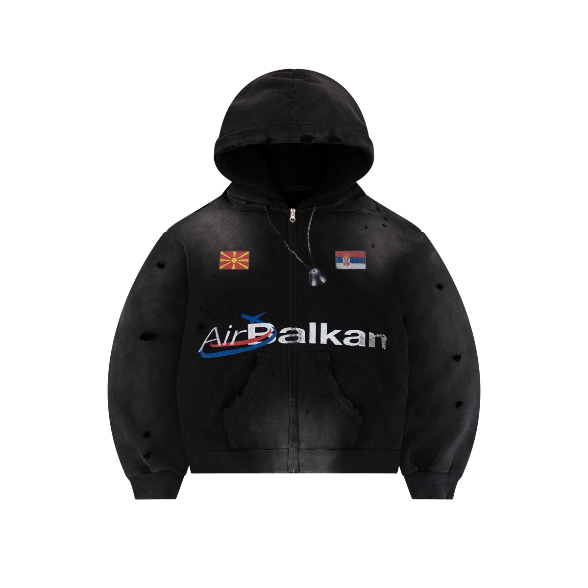 Bravest Studios - Balkan Zip Up - Vintage Black