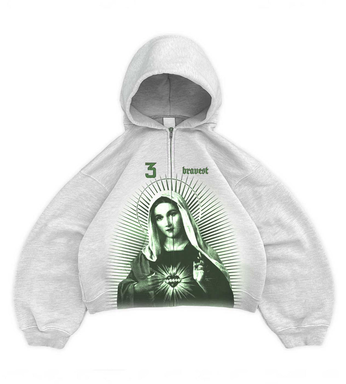 Bravest Studios - Mary Zip Up - Grey