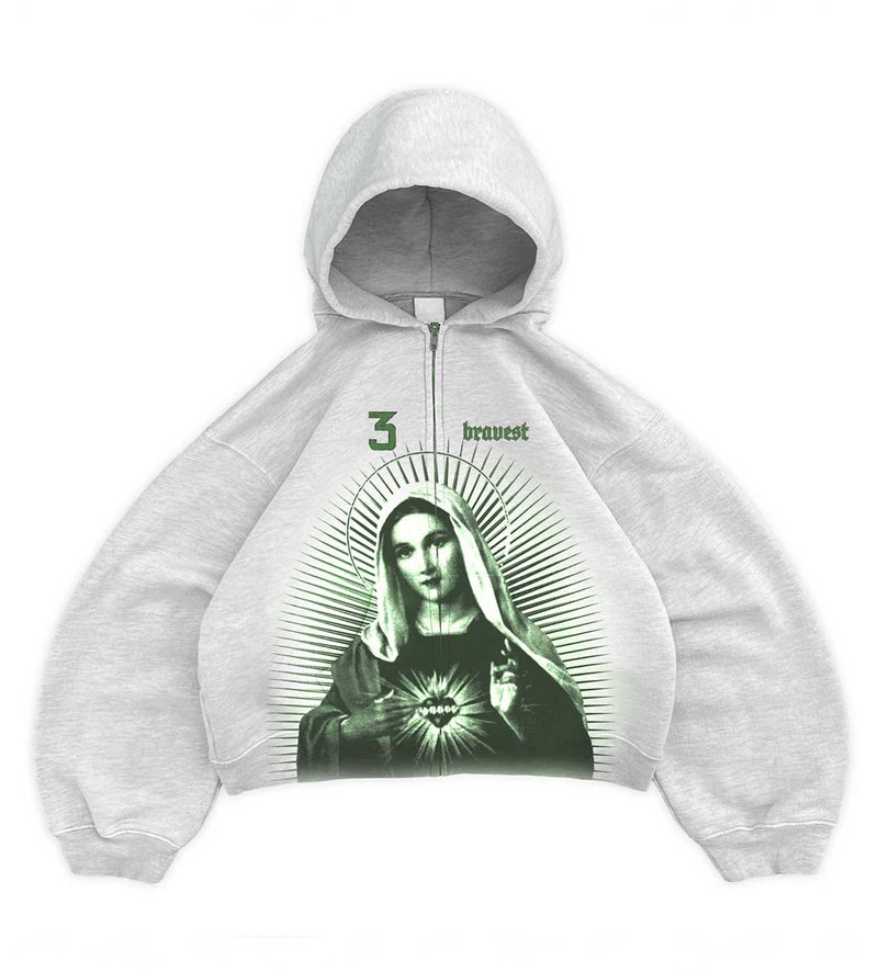 Bravest Studios - Mary Zip Up - Grey