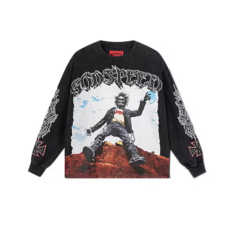 GODSPEED - Rocker L/S Tee - Grey Wash