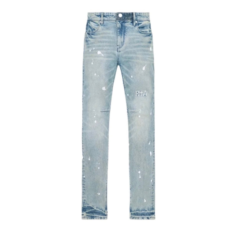RTA - Bryant Skinny Paint Splatter Jean - Distressed Blue