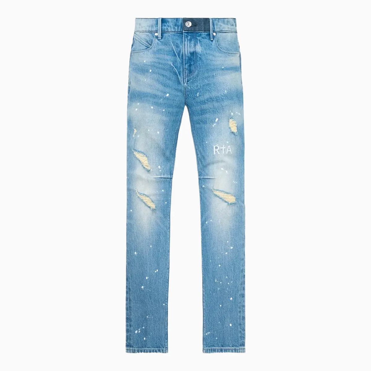 RTA - Bryant Skinny Paint Splatter Jean - Faded Blue