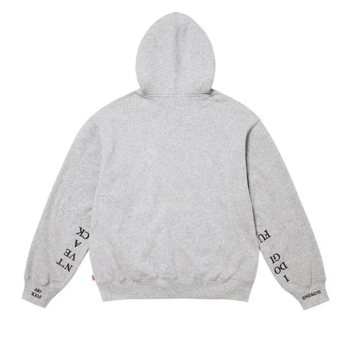 Supreme - IDGAF Zip-Up - Heather Grey