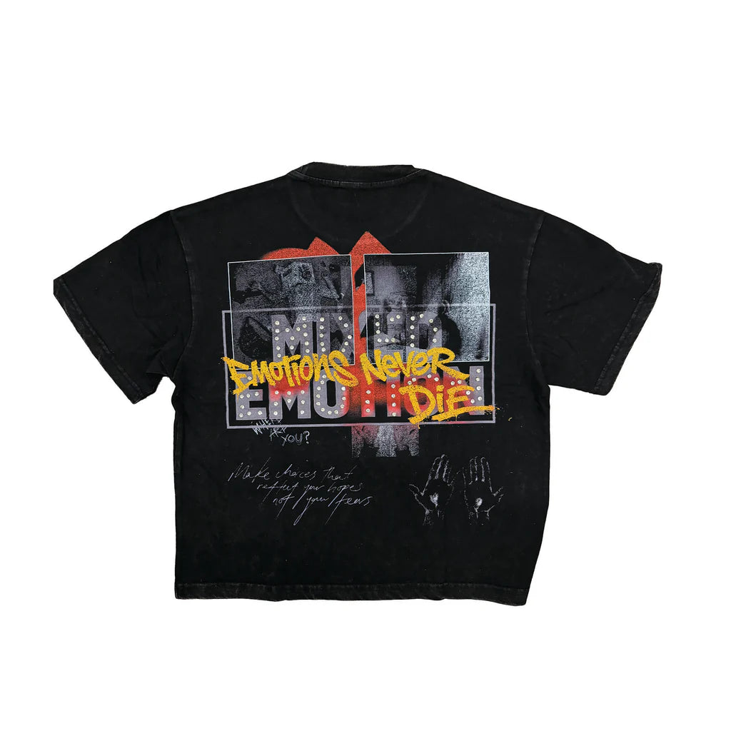 MIXED EMOTION - Tunes Tee - Black