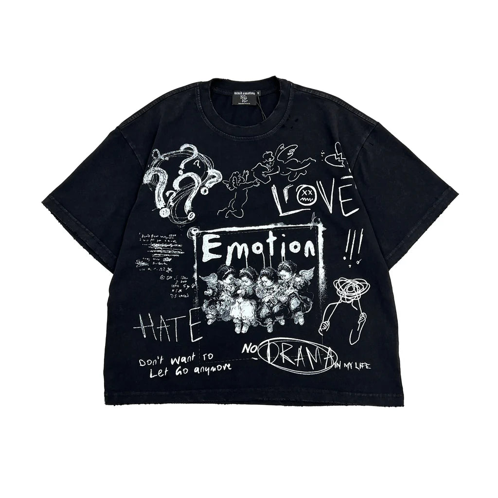 MIXED EMOTION - Chaos Tee - Black