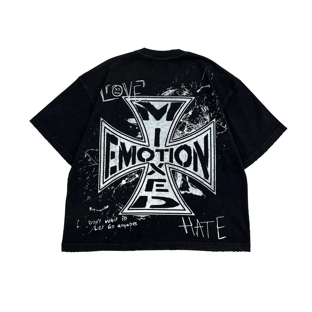 MIXED EMOTION - Chaos Tee - Black