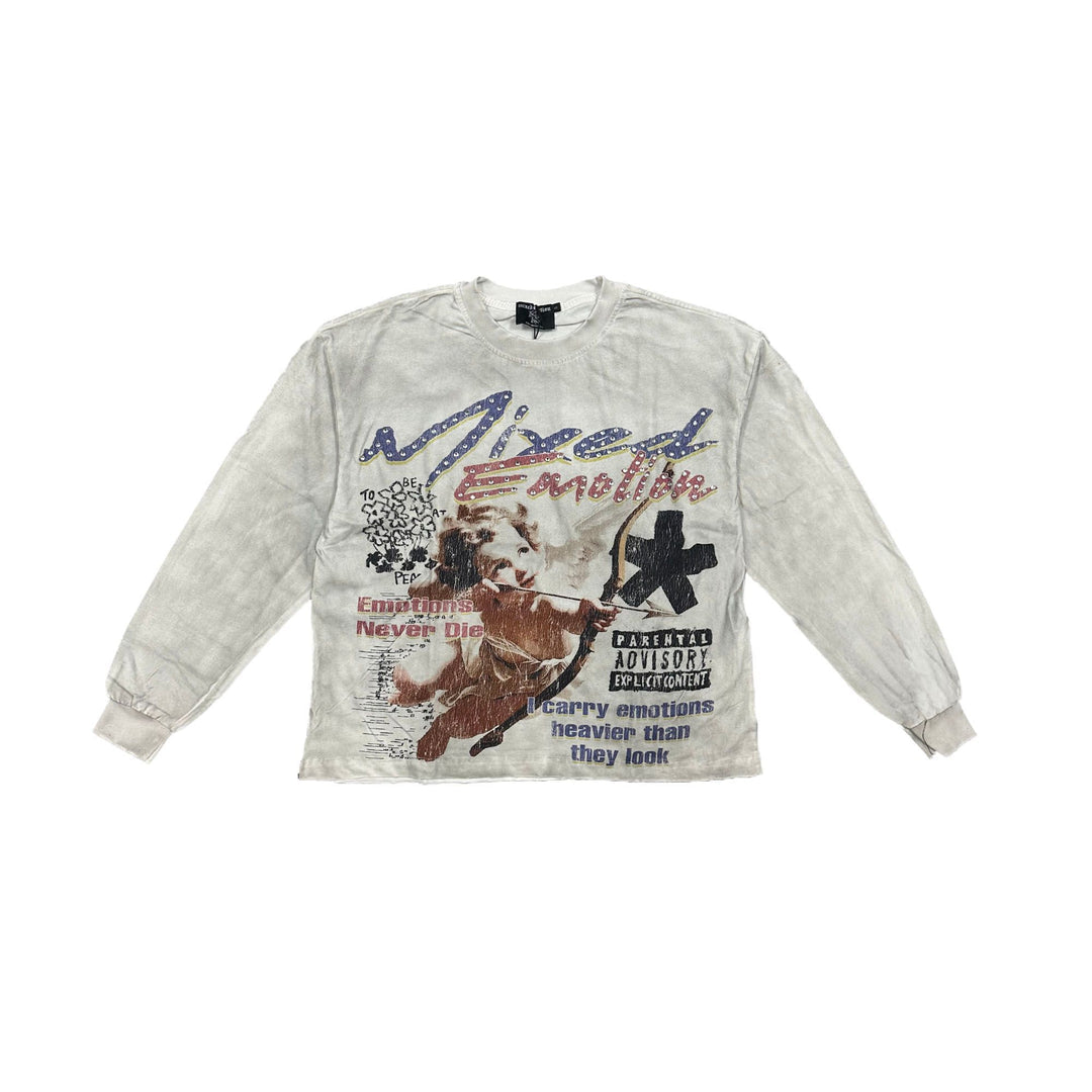MIXED EMOTION - Triplets L/S - White