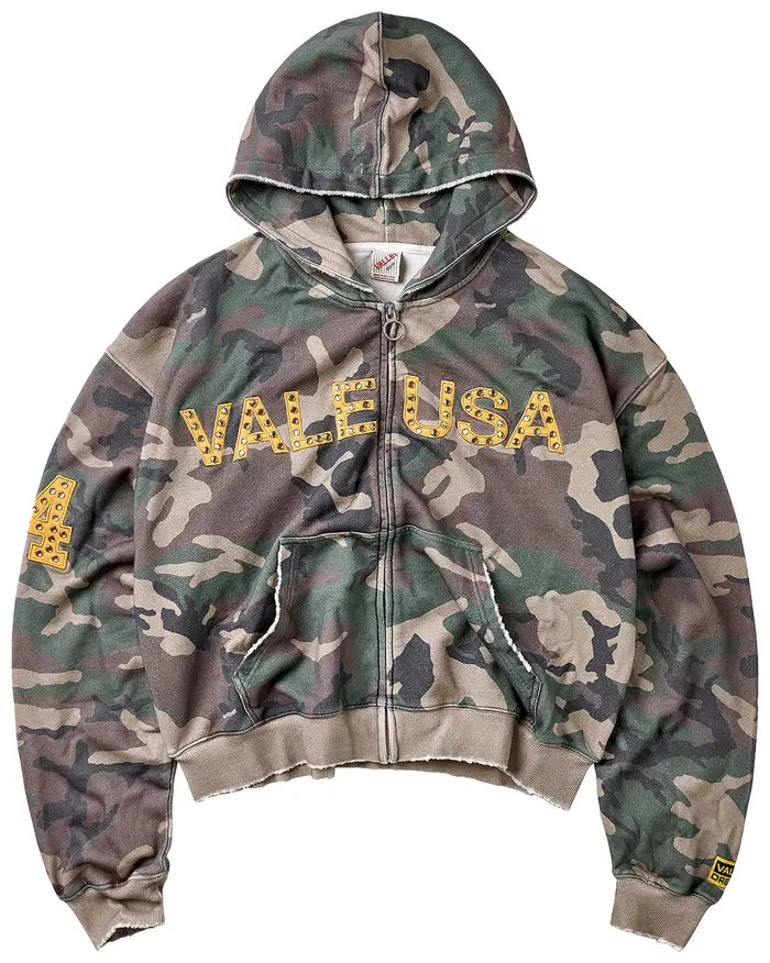Vale Forever - Camo Zip-Up - Green
