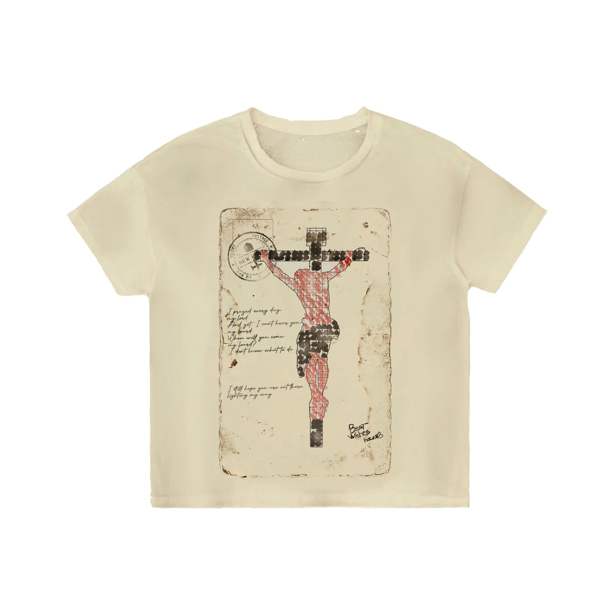 Bravest Studios - Jesus Postcard Tee - Cream
