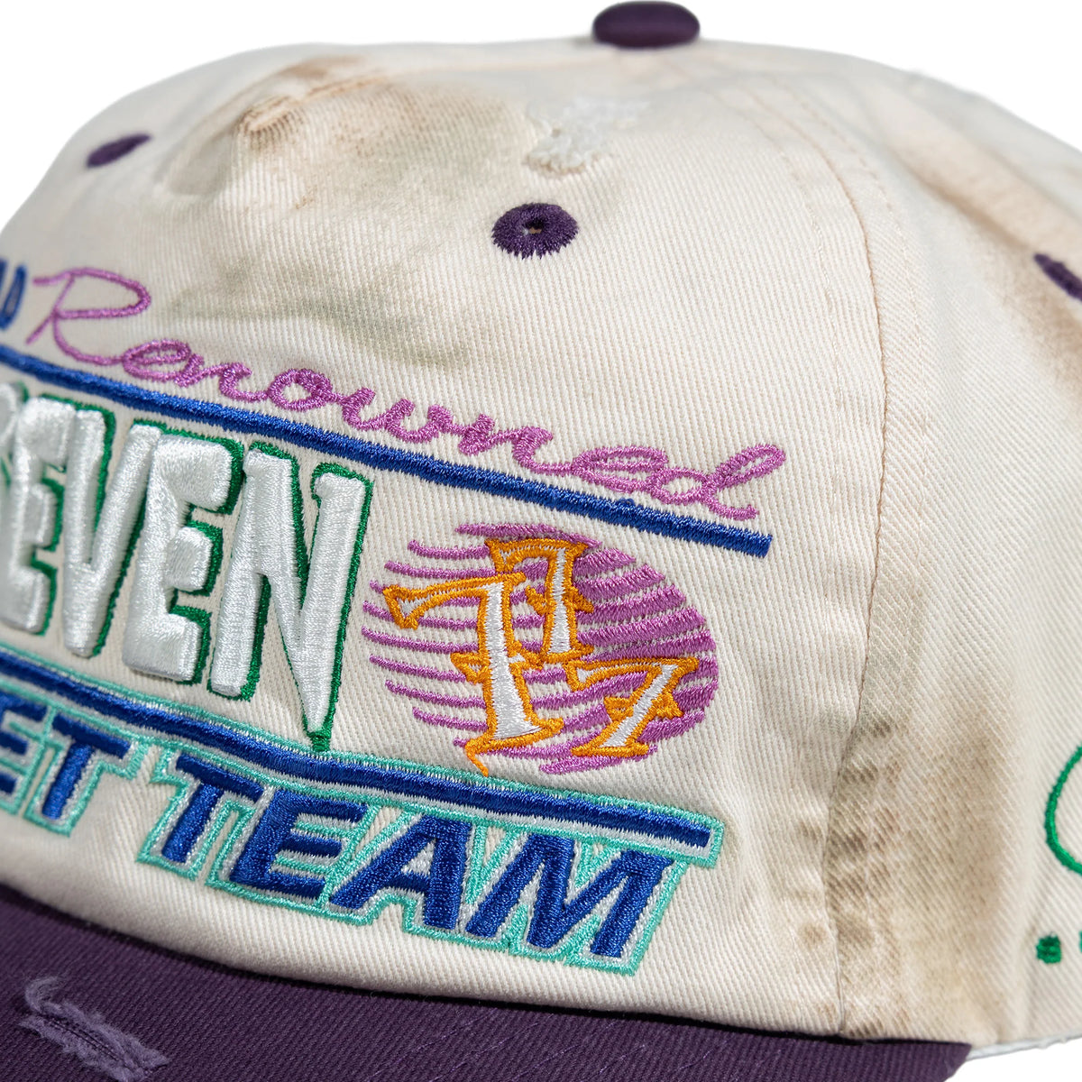 Up7Skate - Dirty Meck Intl Street Team Hat - Cream