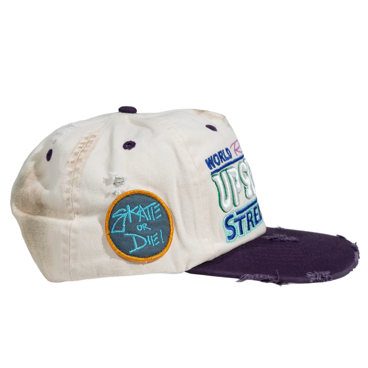 Up7Skate - Dirty Meck Intl Street Team Hat - Cream