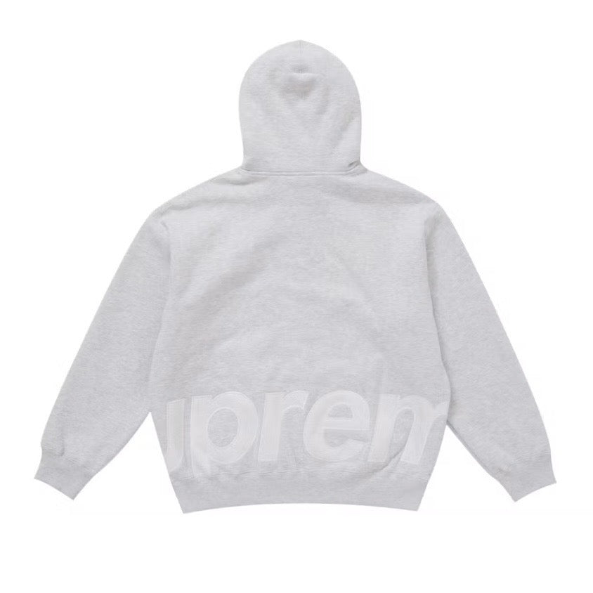Supreme - Big Logo Zip Up Hoodie - Ash Grey