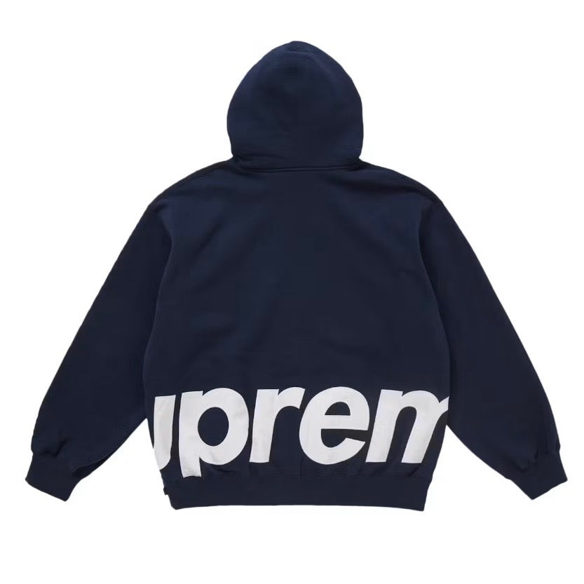 Supreme - Big Logo Zip Up Hoodie - Navy