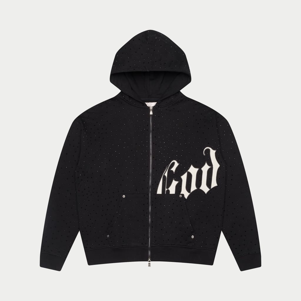 GODSPEED - OG Logo VVS V2 Zip-Up - Black/White