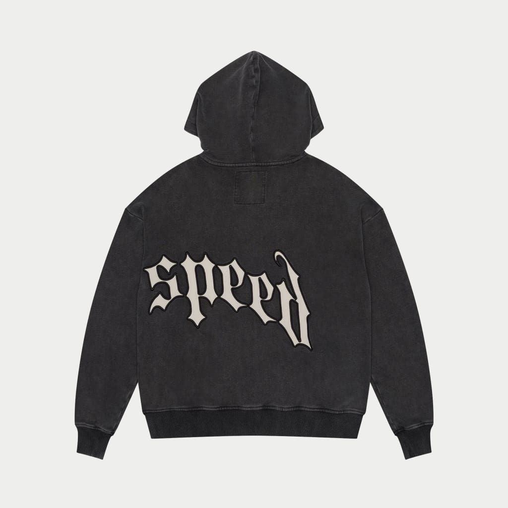 GODSPEED - OG Logo V2 Zip-Up - Black Wash