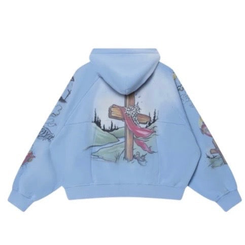 We Are Righteous - Sacred Revival Zip-Up - Blue