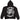 Oreo Black Saint Vanity VVS Zip-Up Jacket with white speckled fabric. Back features a white winged lion and 'SAINT VANITY' text.