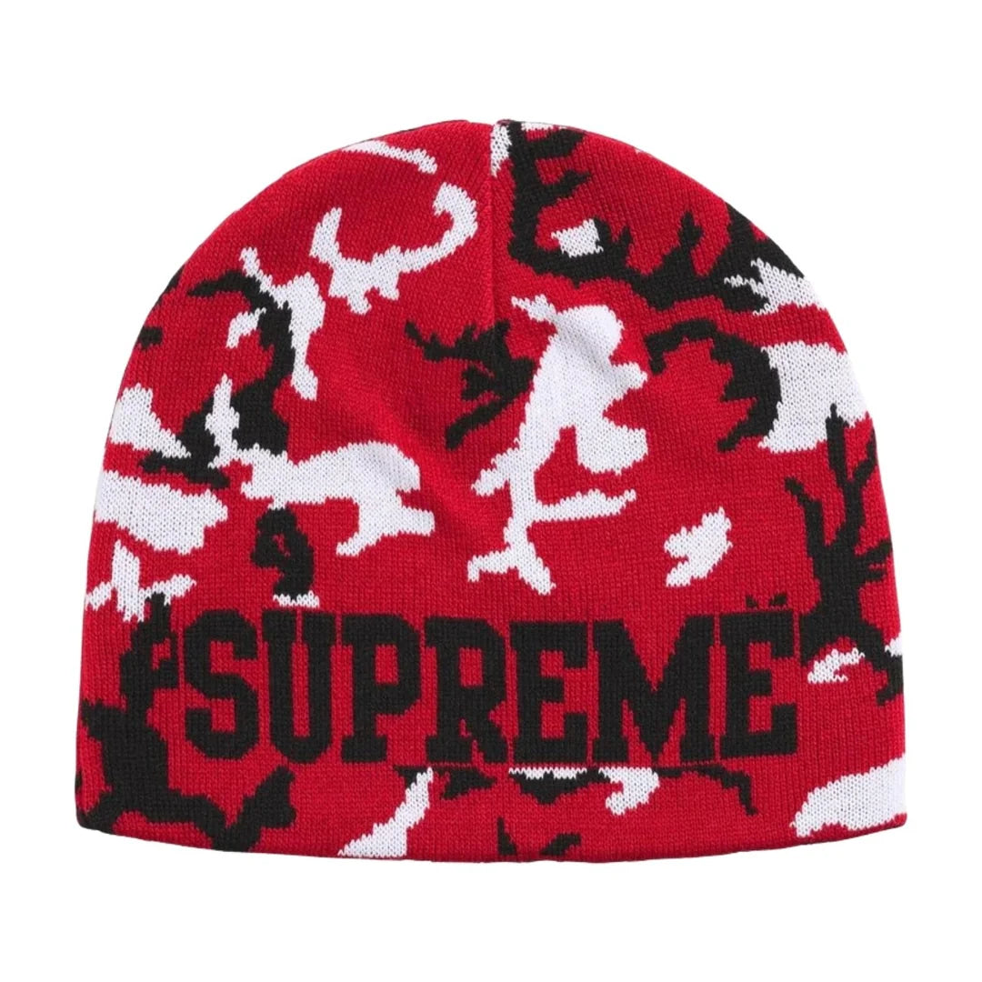 Supreme - Reversible Camo Beanie (FW26) - Red