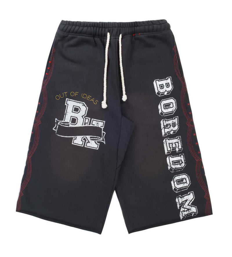 Boredom Kills - Collegiate Sweatshorts - Vintage Black